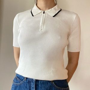 Uniqlo sport ribbed polo